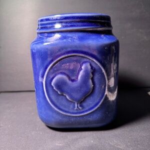 Blue chicken canister